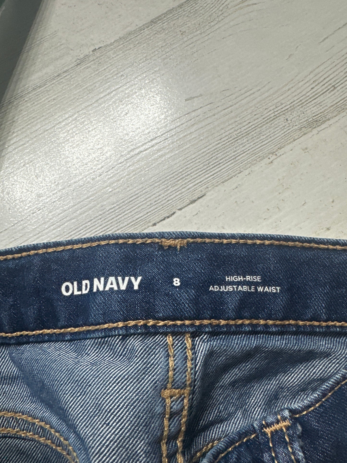 Denim Shorts Old Navy High Rise Girls 8 Adjustable Waist VGUC