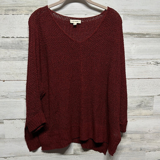 Women's Size M/L EE:SOME Oversized Brick Red Sweater - Very Good Used Condition