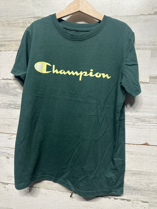 Boys Size Medium Champion Dark Green Shirt - Good Used Condition