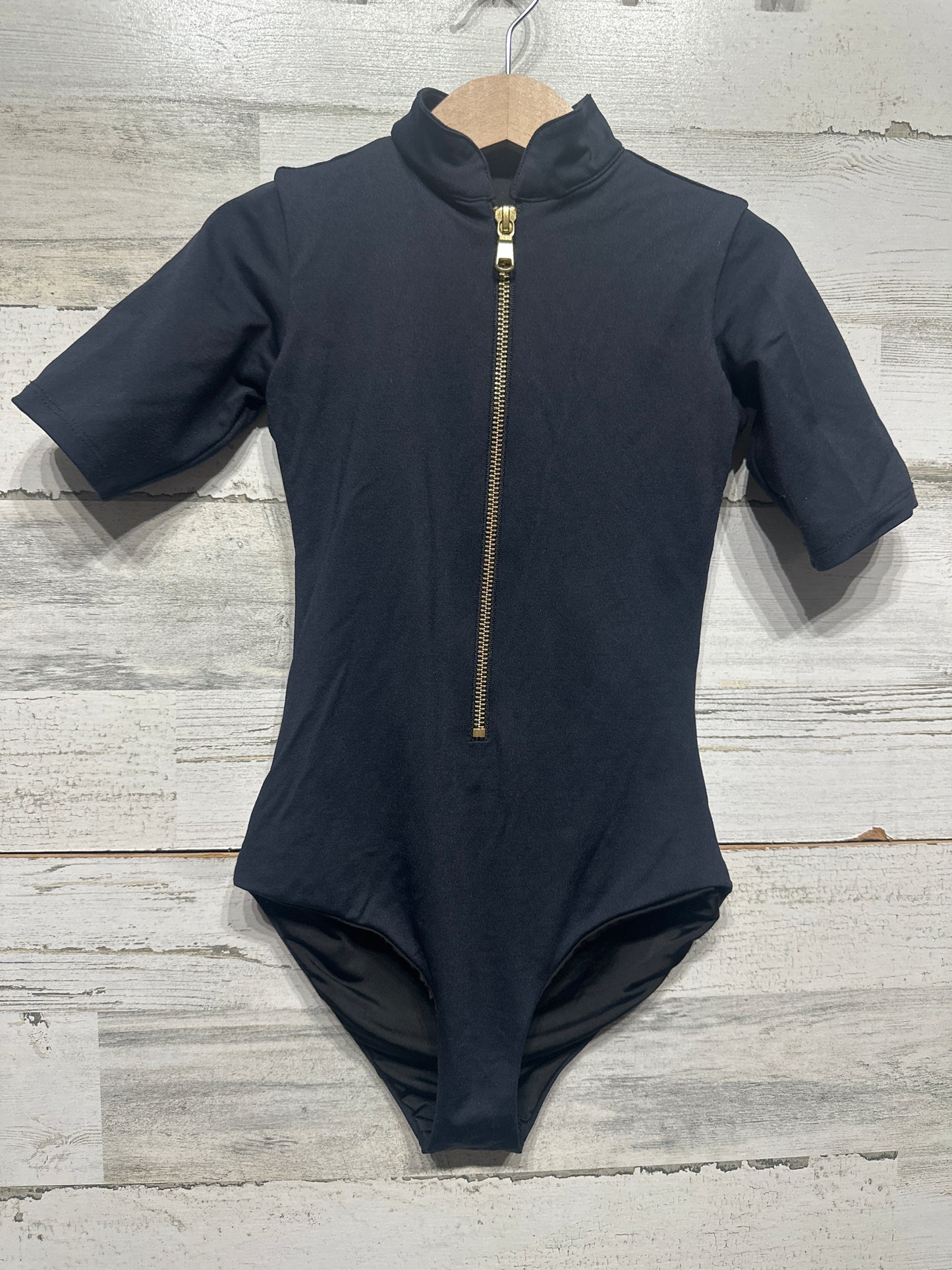 Girls Size Large Child Inside Out Black Leotard - Very Good Used Condition