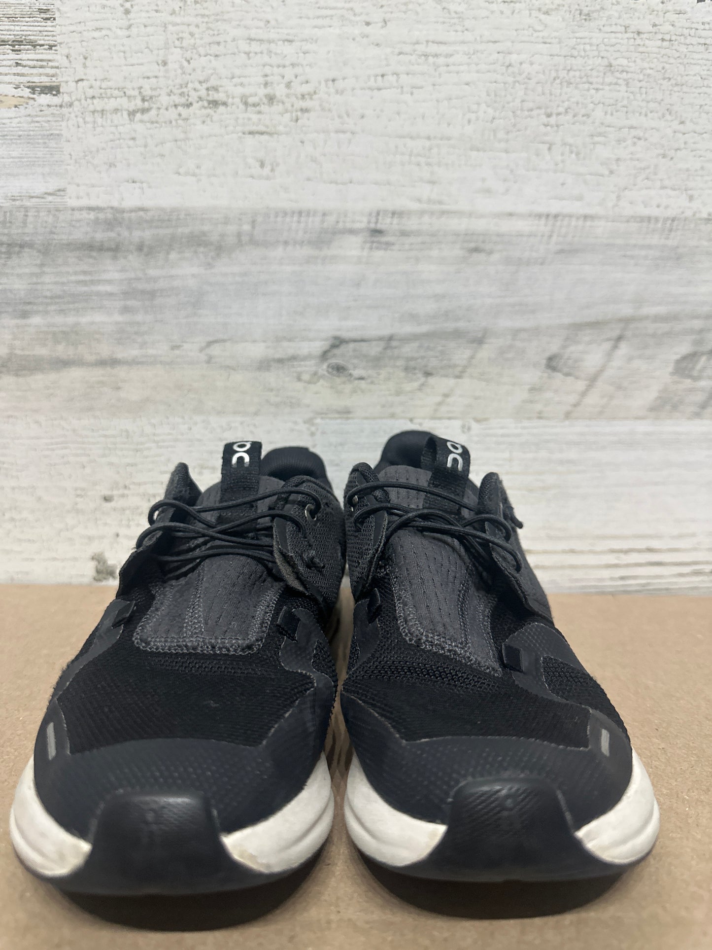 Youth 4 On Cloud Black Shoes - Good Used Condition