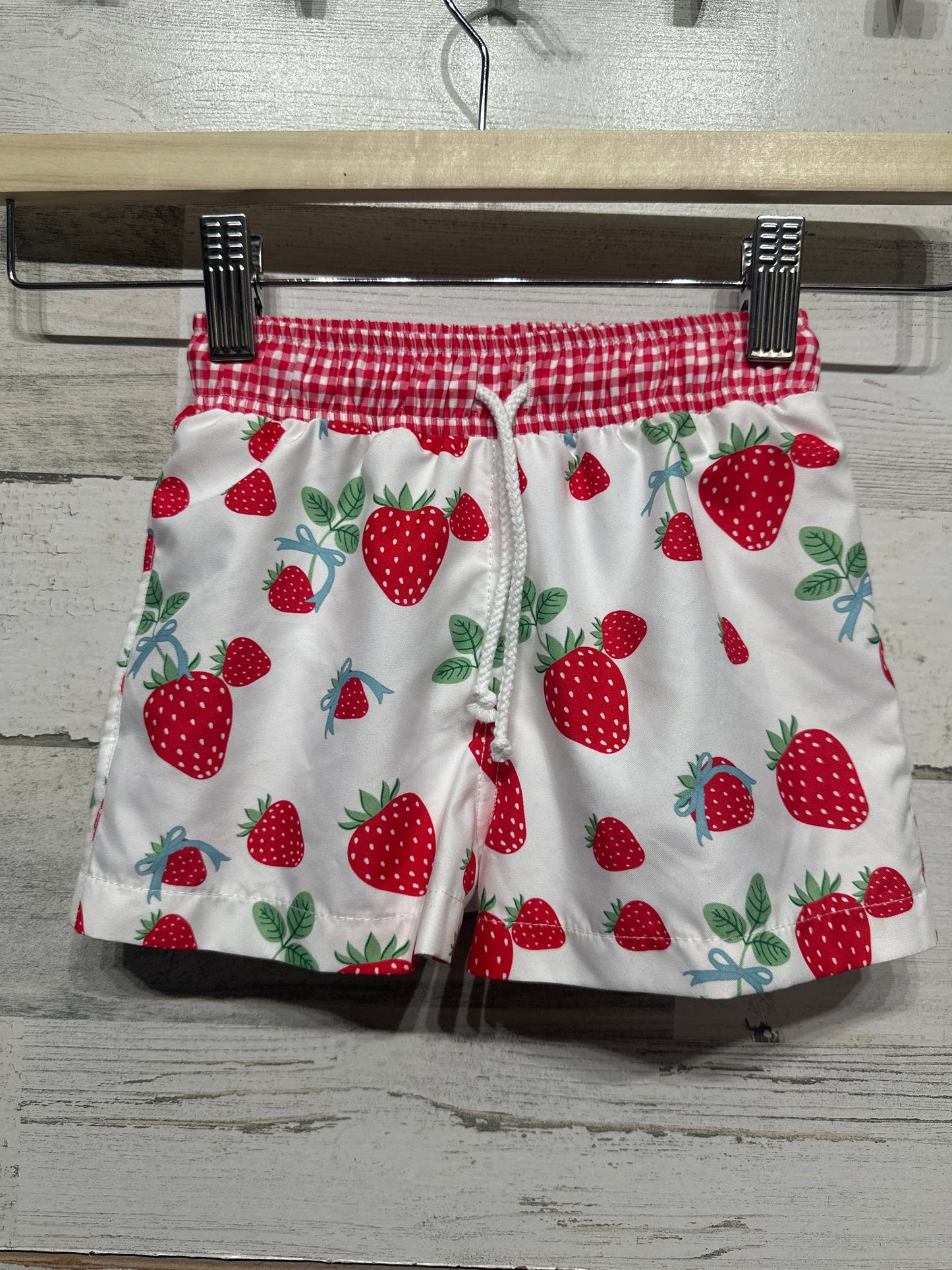 Size 4t Sal and Pimenta Strawberry Swim Trunks - New Without Tags