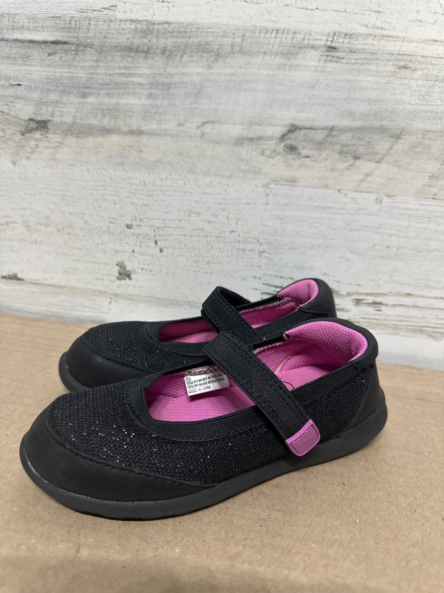 Size 12 (Kids) Cat and Jack Black Sparkle Shoes - Good Used Condition*