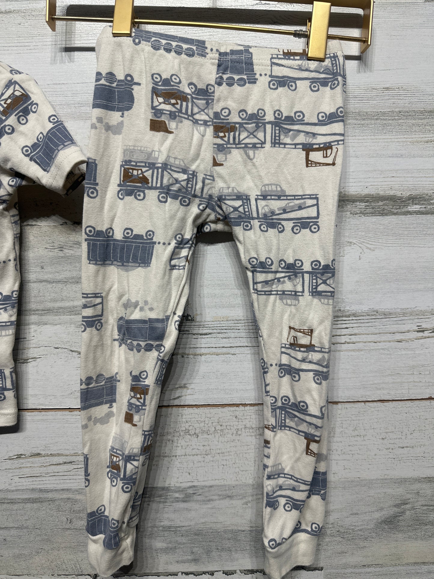 Boys Size 4t Carters Cotton Transportation Pajama Set - Good Used Condition