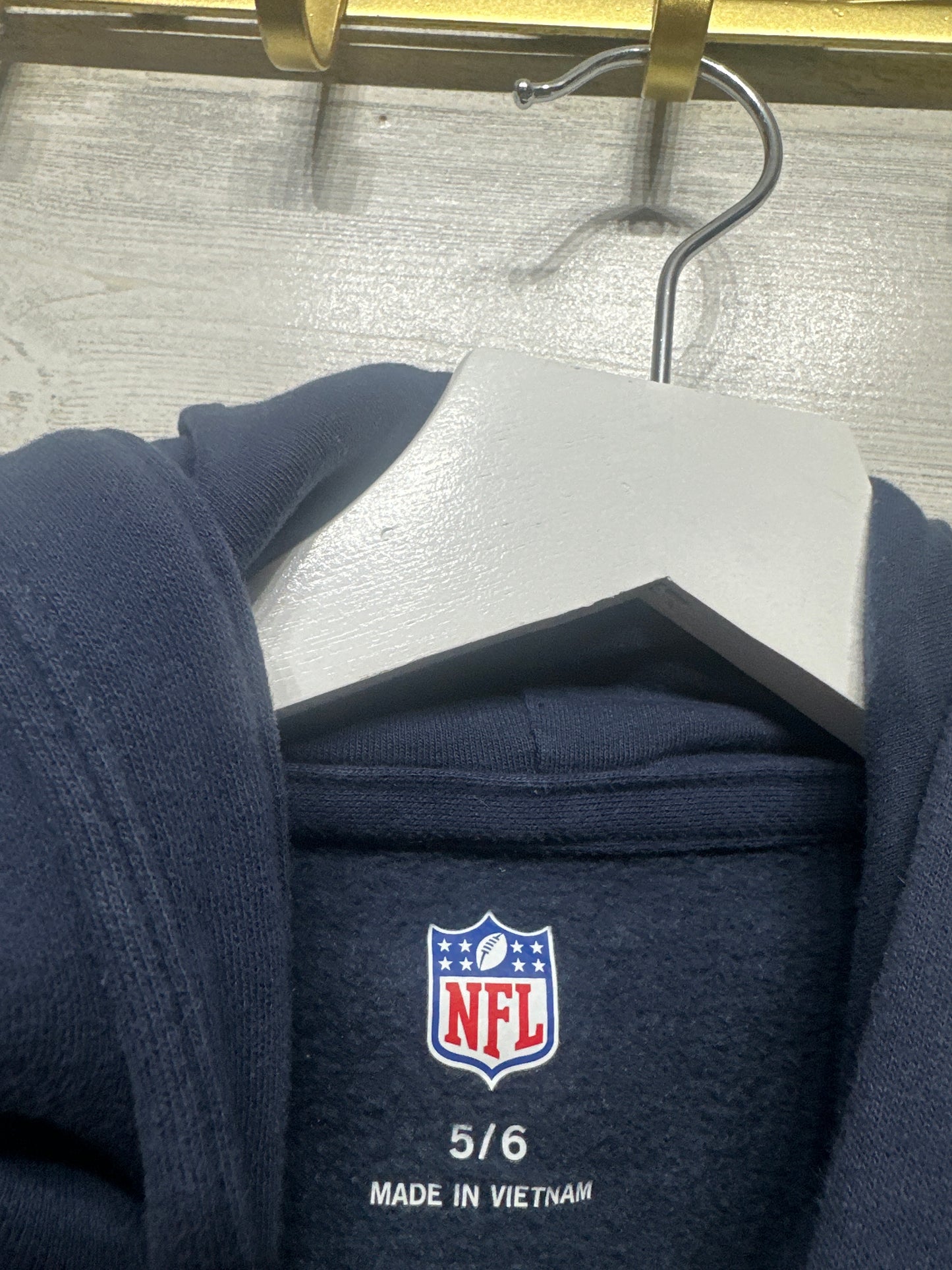 Youth Size 5/6 NFL Dallas Cowboys Embroidered Hoodie - Very Good Used Condition