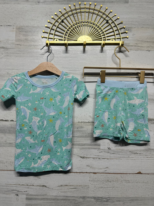 Size 18-24m Little Sleepies Bamboo Shorts PJ Set - Play Condition*