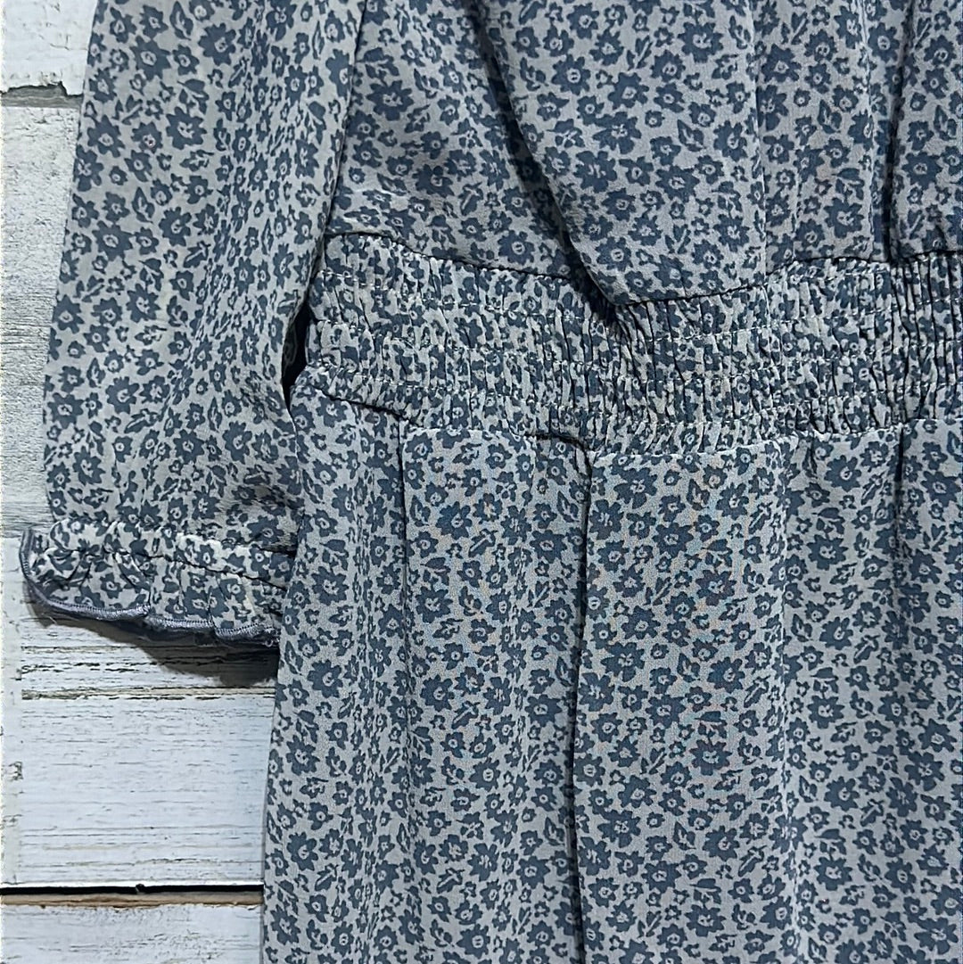 Girls Size 18m Mabel + Honey Blue Floral Print Romper - New With Tags