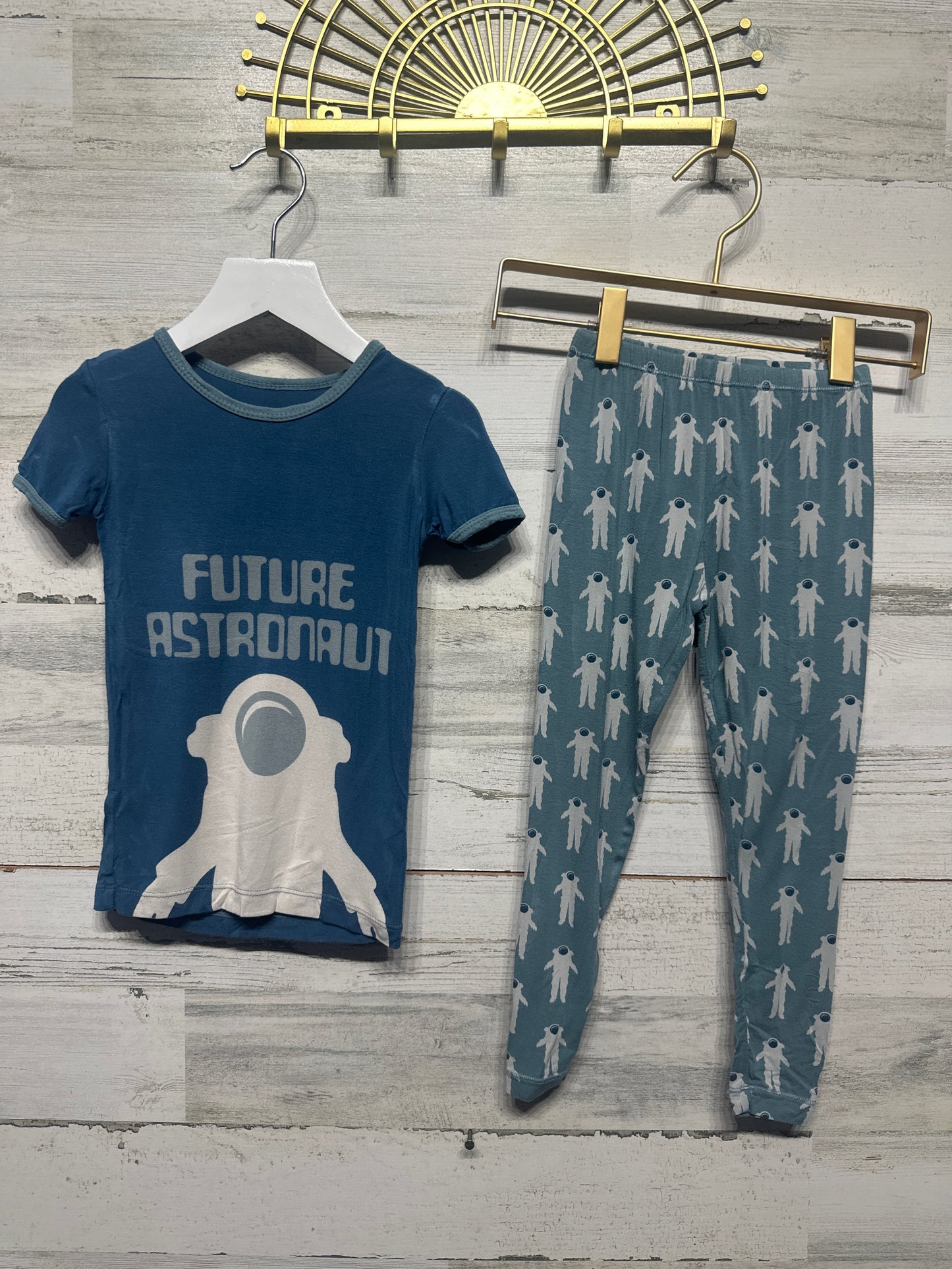 Size 4t Kickee Pants Bamboo Pajama Lot (4 Pieces) - Good Used Condition*