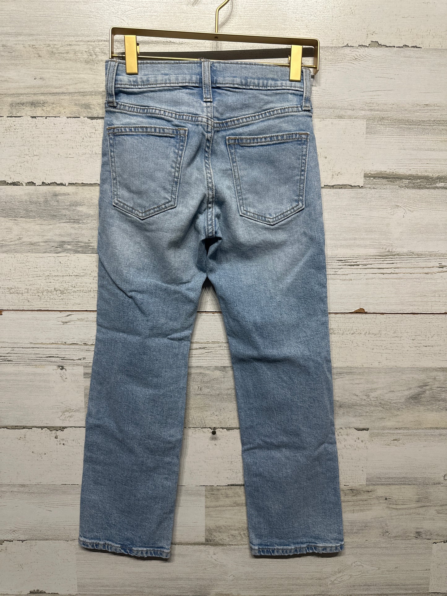 Boys Size 8 Old Navy Straight Adjustable Waist Light Wash Jeans - Very Good Used Condition