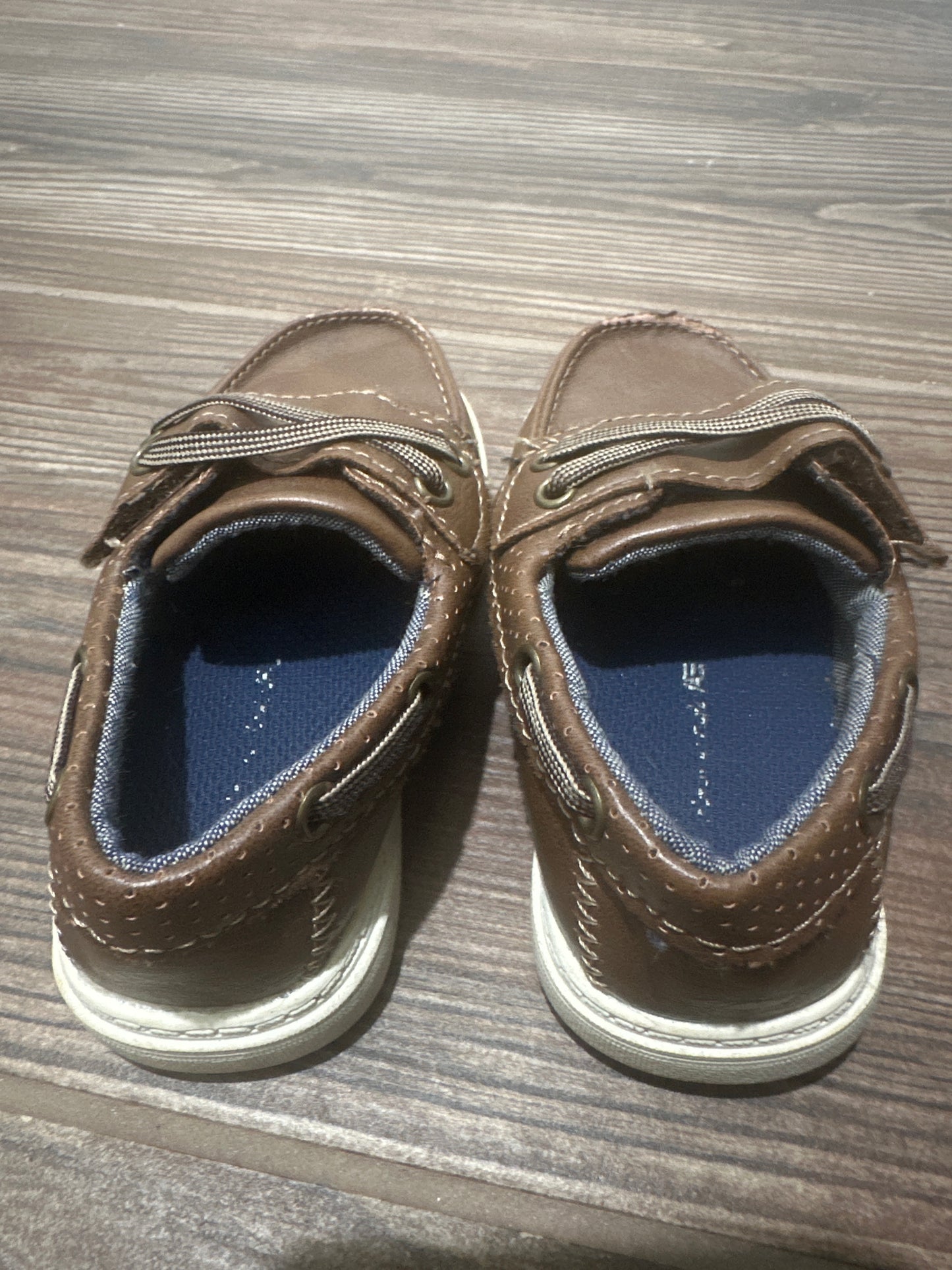 Boys Size 6 (Toddler) American Eagle Brown Boat Shoes - Play Condition