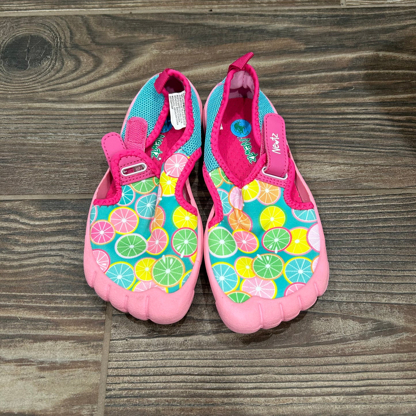 Girls Size 11/12 (Toddler) Newtz Water Shoes - Very Good Used Condition