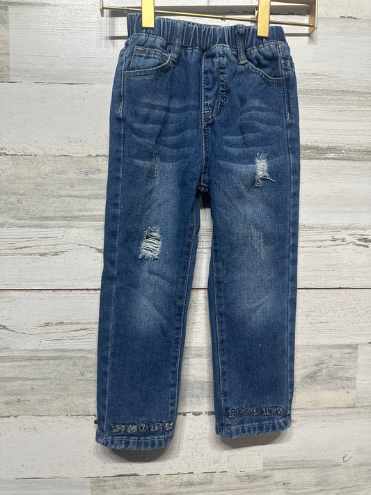 Size 4t Distressed Pull On Jeans - Very Good Used Condition