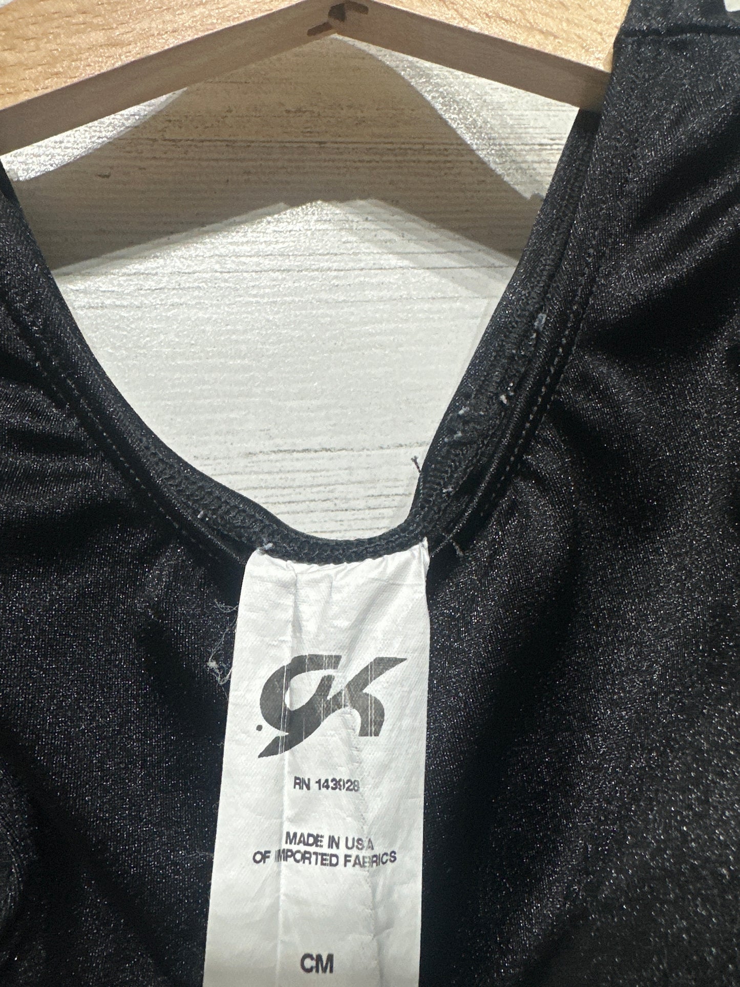 Medium Child (7/8) GK Black Leotard - Very Good Used Condition