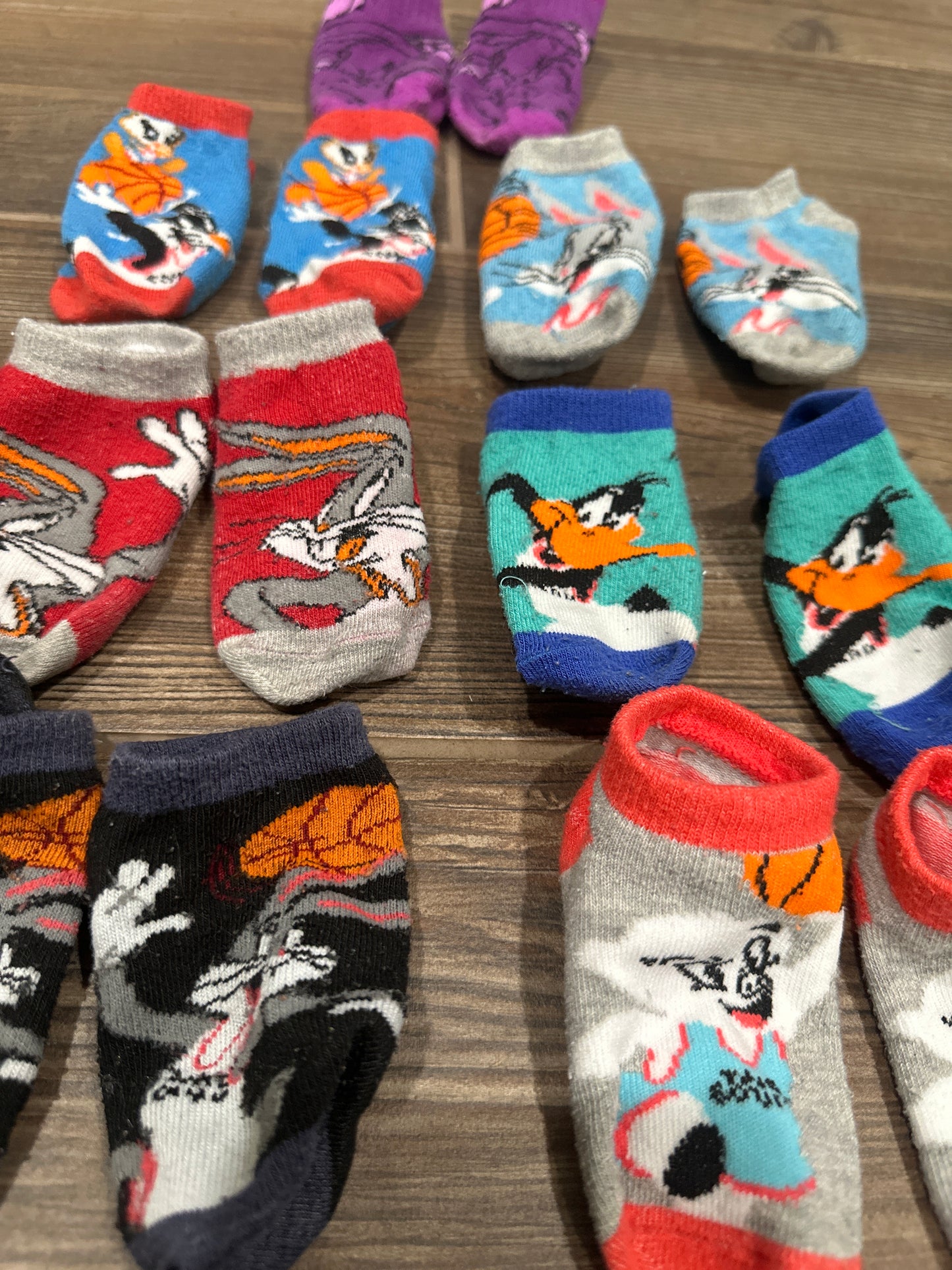 Boys Toddler Size Space Jam Socks - Good Used Condition