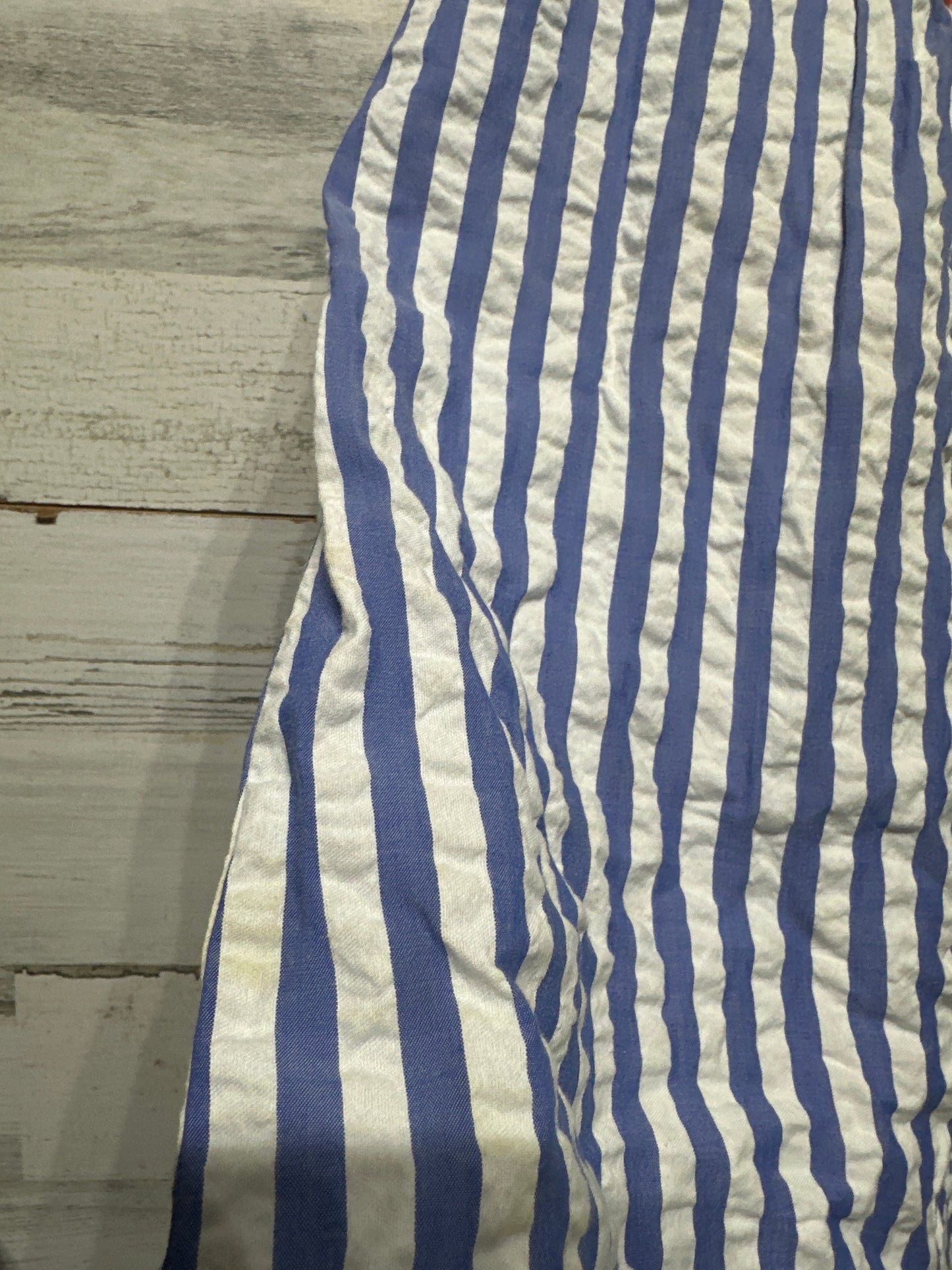 Girls Size 6 Crewcuts Striped Seersucker Dress - Play Condition*