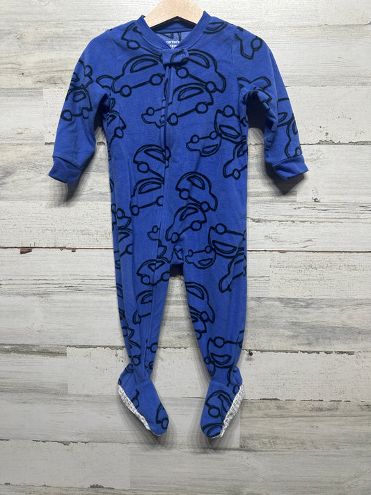 Boys Size 18m Carter’s Fleece Footed Sleeper - Good Used Condition