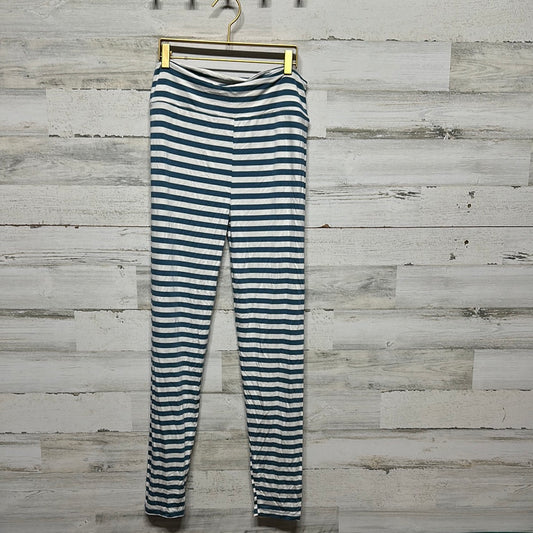 Women’s Size Large Kickee Pants Bamboo Nautical Stripe Lounge Leggings - New With Tags