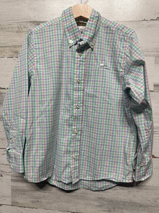 Size 5 TBBC Pastel Plaid Long Sleeve Button Up - Very Good Used Condition