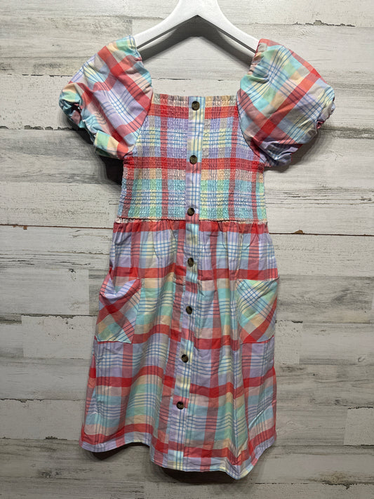 Size 10-12 Large Wonder Nation Plaid Dress - Very Good Used Condition
