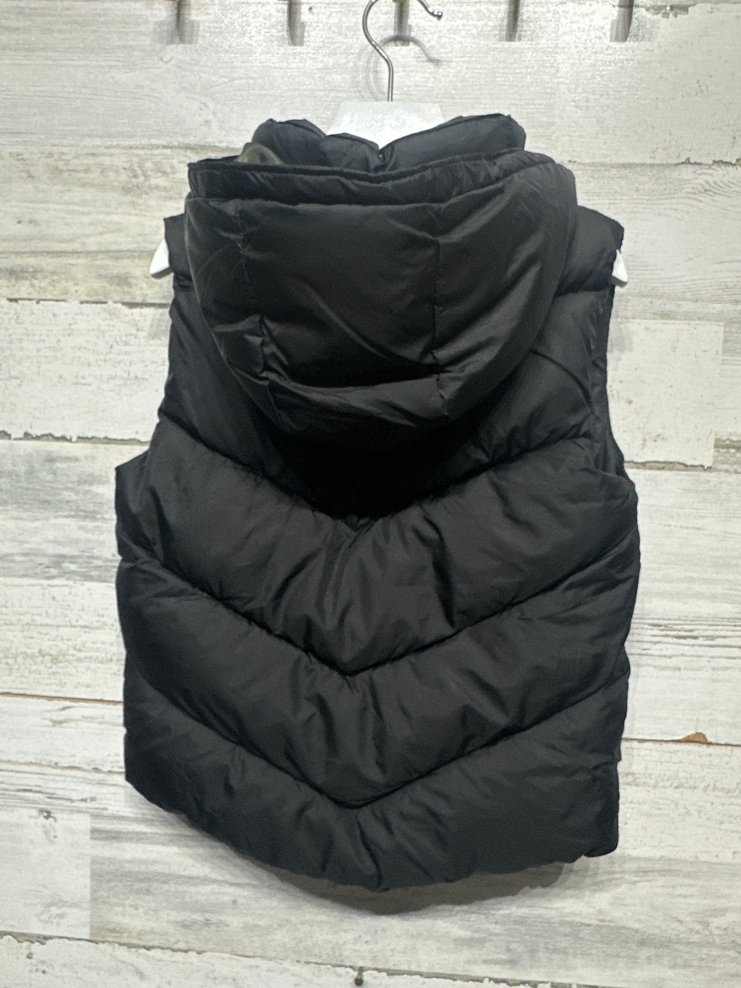 Boys Size 5 Zara Black Hooded Puffer Vest - Very Good Used Condition
