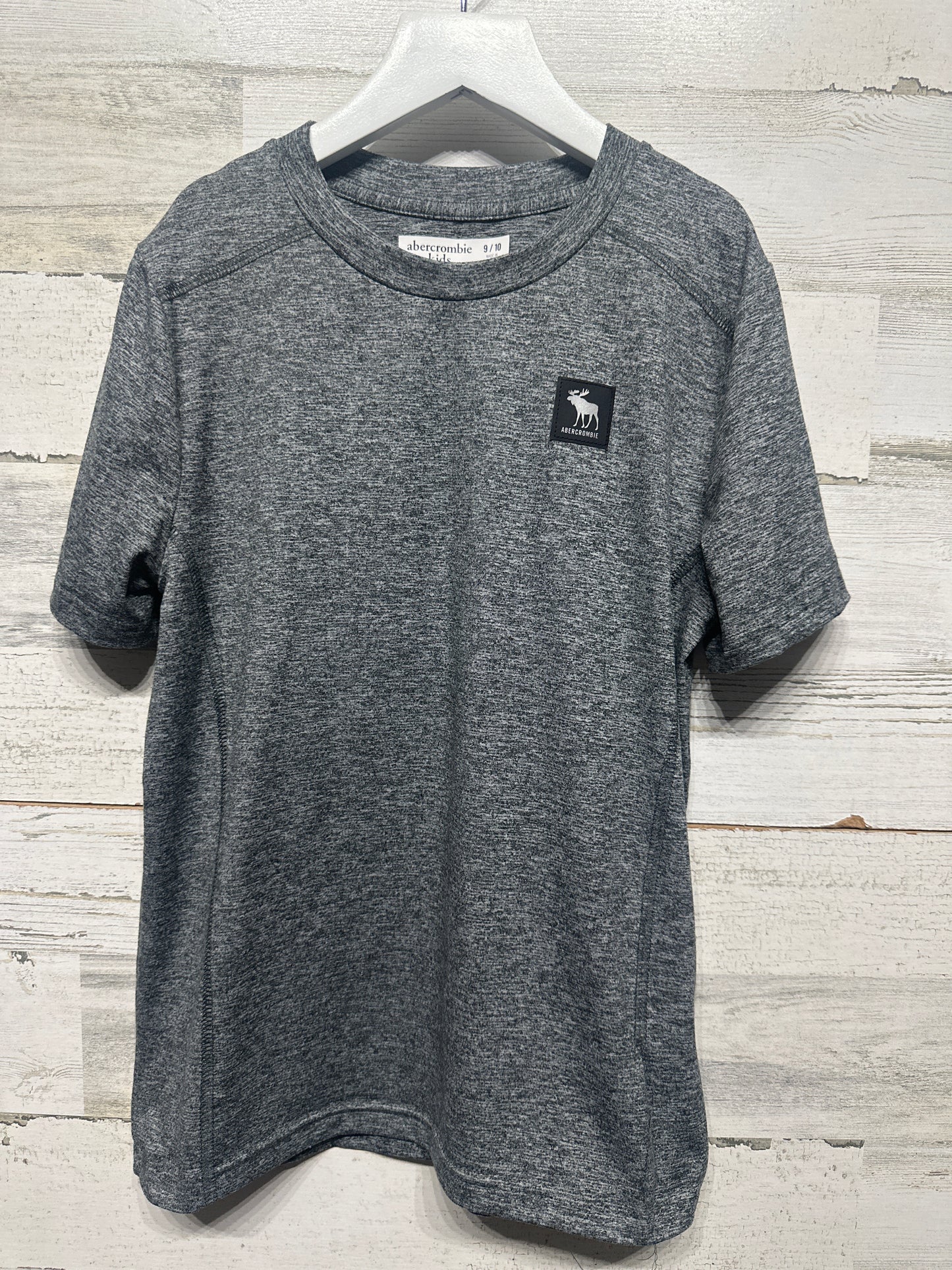 Boys Size 9-10 Abercrombie Kids Grey Drifit Shirt - Very Good Used Condition