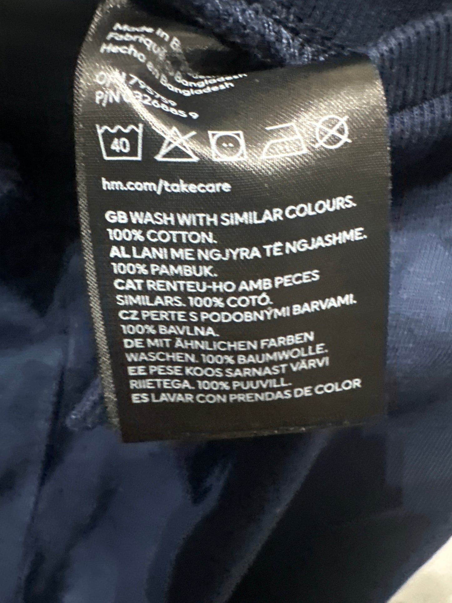 Boys Size 4t H&M Navy Blue Pants - Very Good Used Condition