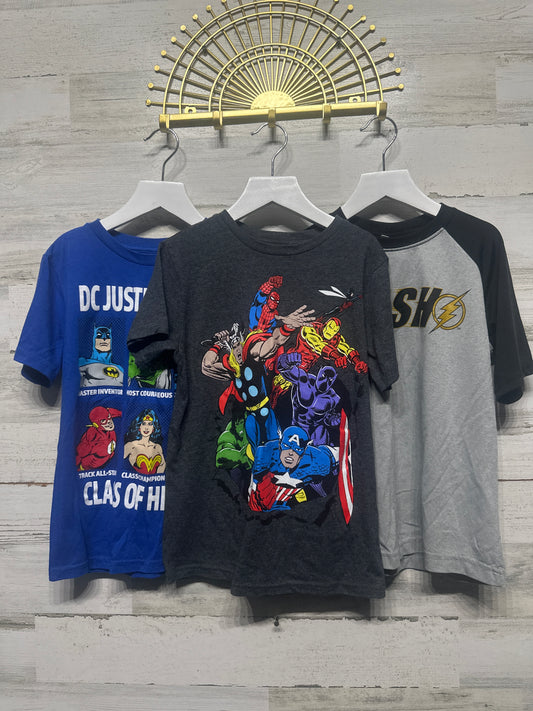 Size Small Super Hero T-Shirt Lot (3 pieces) - Very Good Used Condition