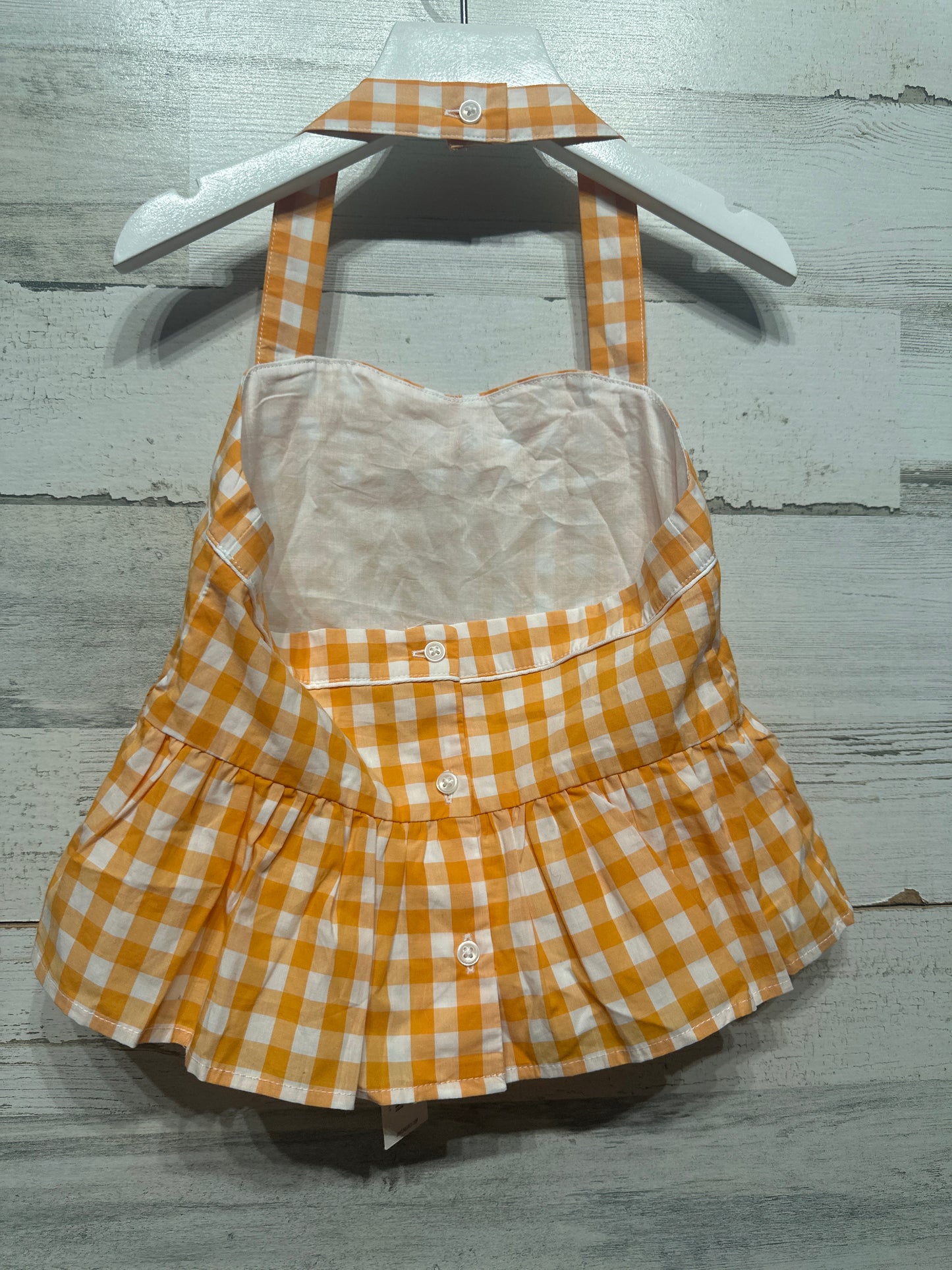 Girls Size 6 Janie and Jack Plaid Halter Top - New With Tags