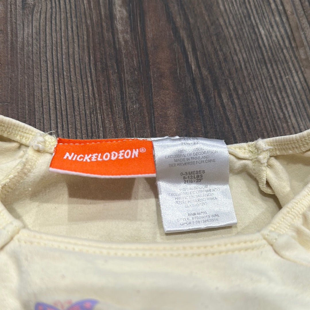 Girls Size 0-3m Nickelodeon Dora Appliqué Onesie (2008) - Good Used Condition