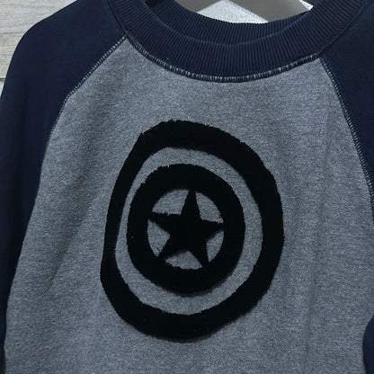 Boys Size 5 Hanna Andersson Marvel/Captain America french knot sweatshirt  - good used condition condition