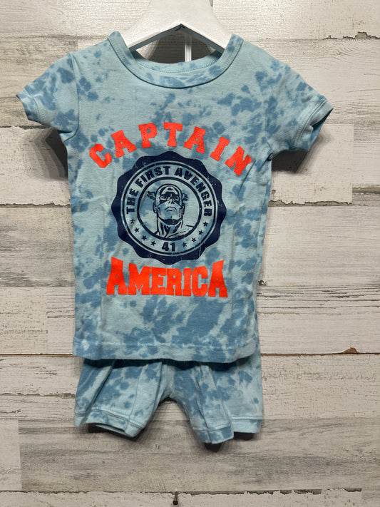 Boys 3 Gap Marvel Captain America Shorts Pajama Set - Good Used Condition