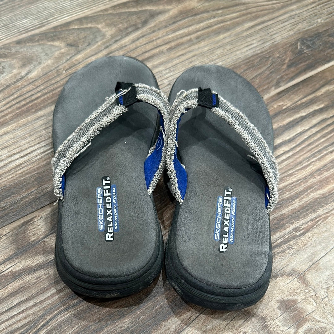 Boys Size 1 (Big Kid) Skechers Flip Flops - Play Condition