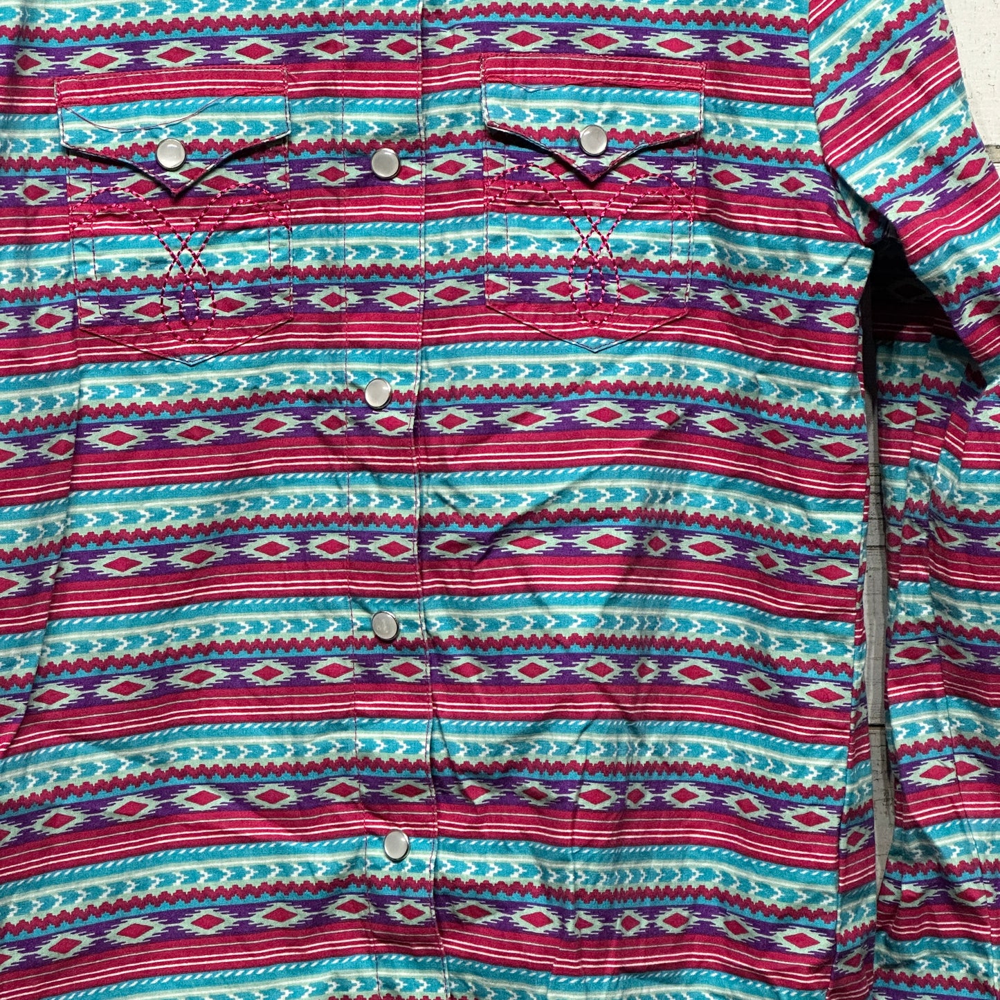 Girls Size Medium Panhandle Pearl Snap Shirt - Good Used Condition
