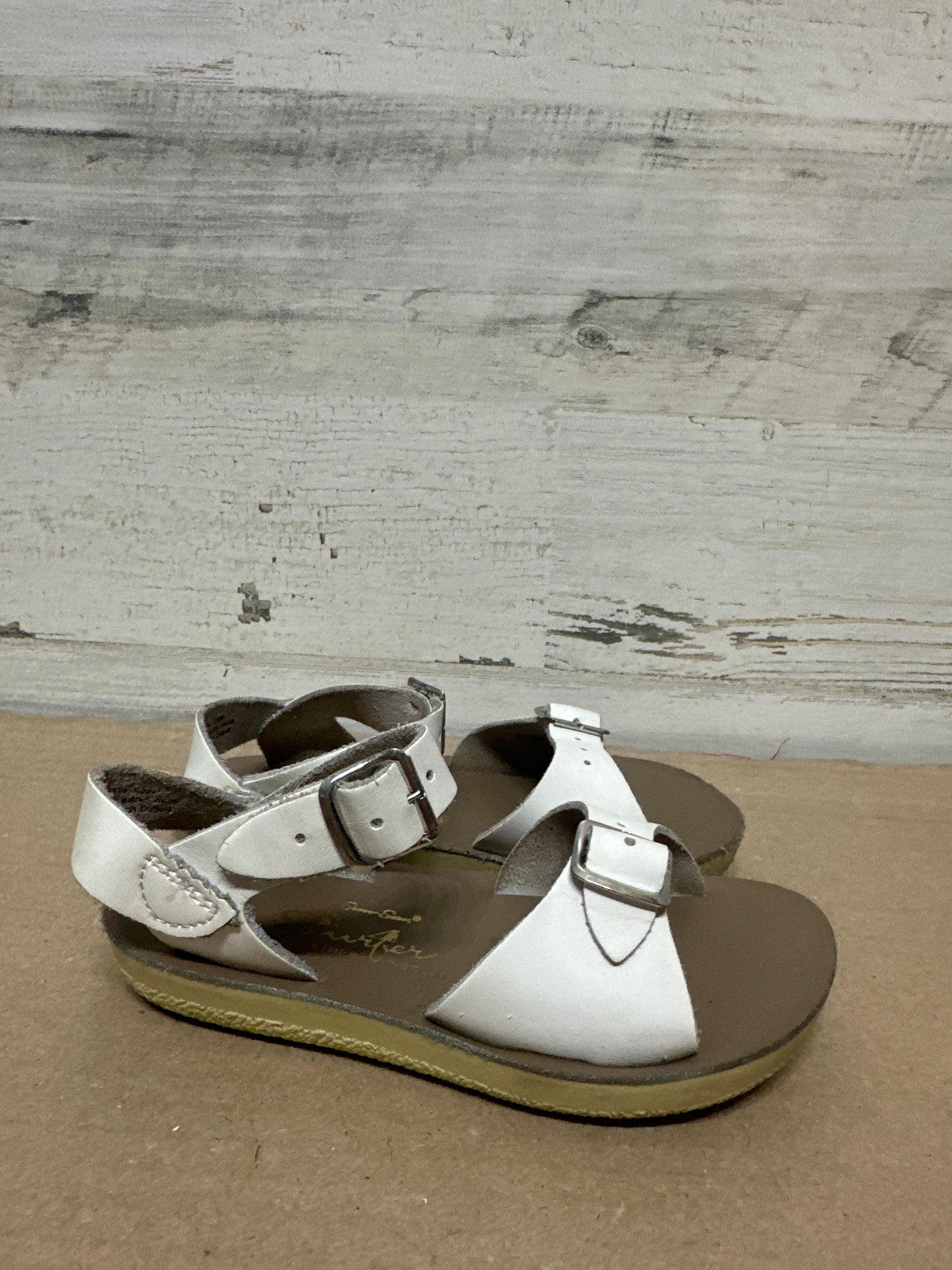 Size 9 Toddler SunSan Surfer White Sandals - Good Used Condition*