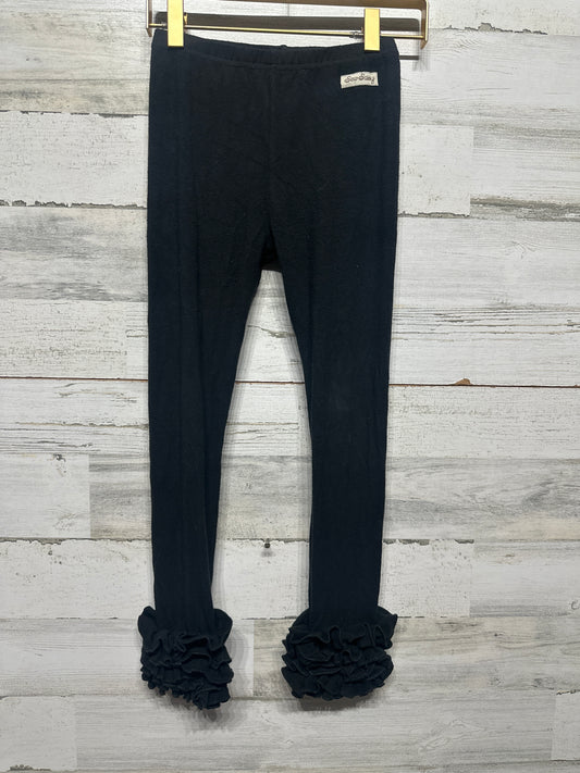 Size 8 Sew Sassy Black Ruffle Leggings - Good Used Condition*