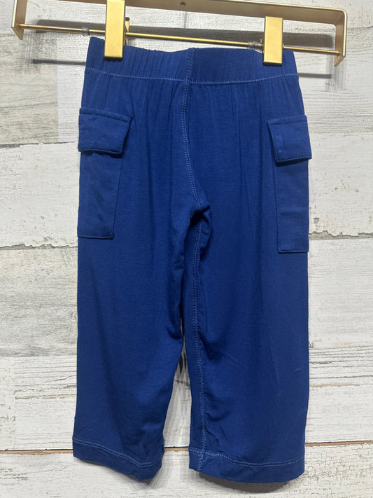 Size 12-18m Kickee Pants Bamboo Cargo Pants - Flag Blue - New With Tags