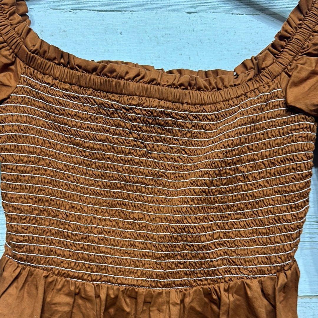 Women's Size Small Old Navy Pumpkin Colored Shirt - Very Good Used Condition