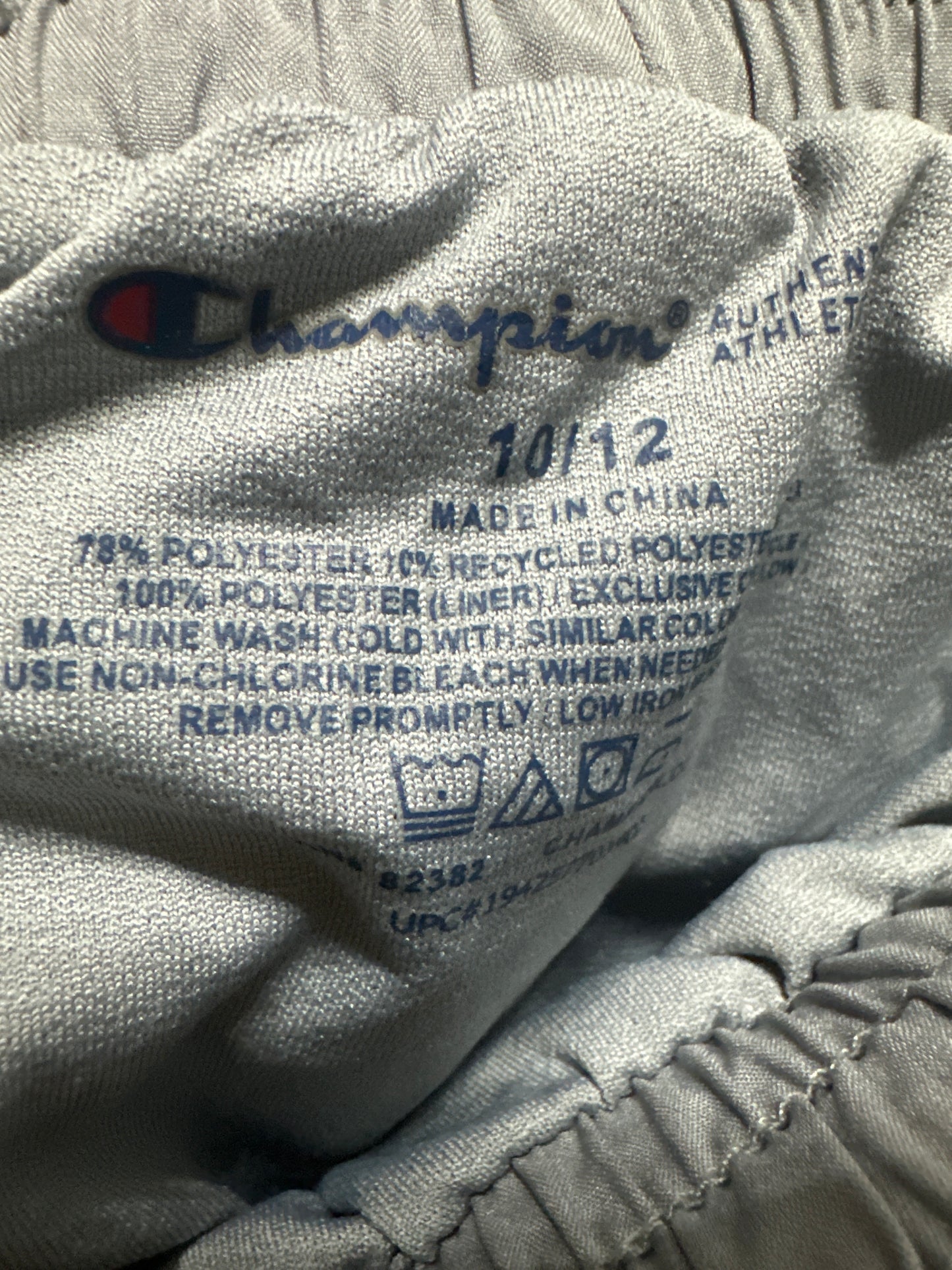 Girls Size 10/12 Champion Grey Active Shorts - Very Good Used Condition
