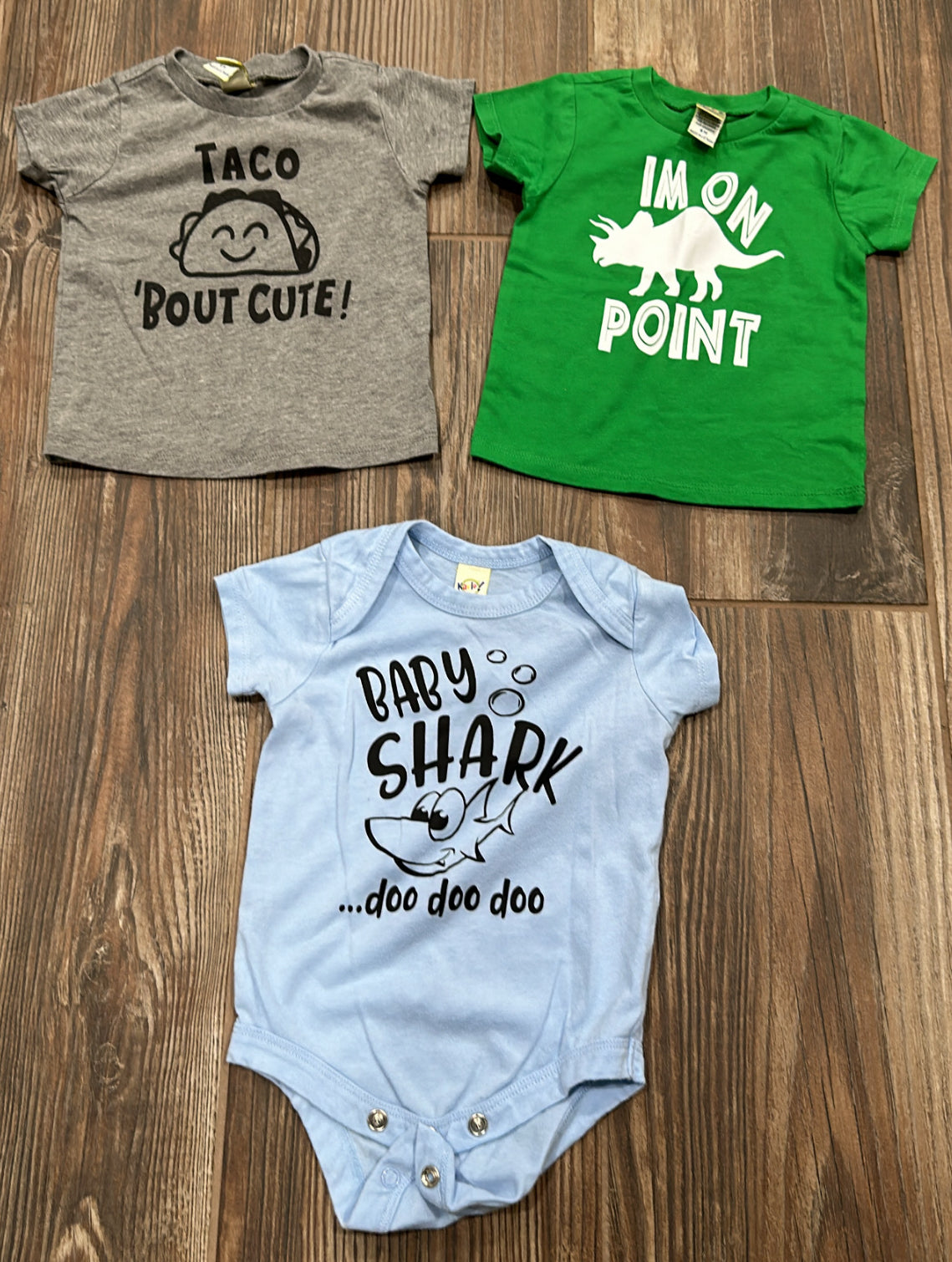 Boys Preowned Size 6m kavio lot of three - good used condition
