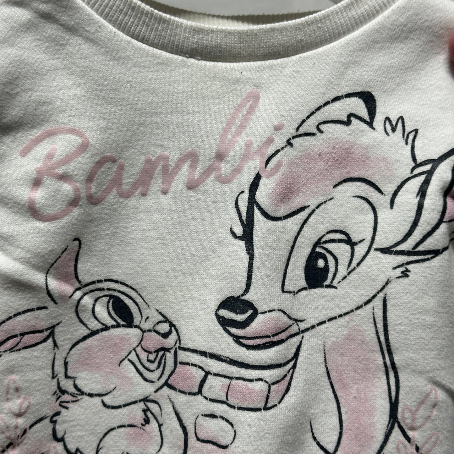 Girls Size 18m Disney/Jumping Beans Bambi Sweatshirt - Good Used Condition