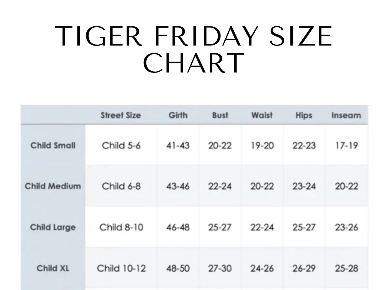 Girls Size Child’s Large ( 8-10 ) Tiger Friday Black Leotard - Very Good Used Condition
