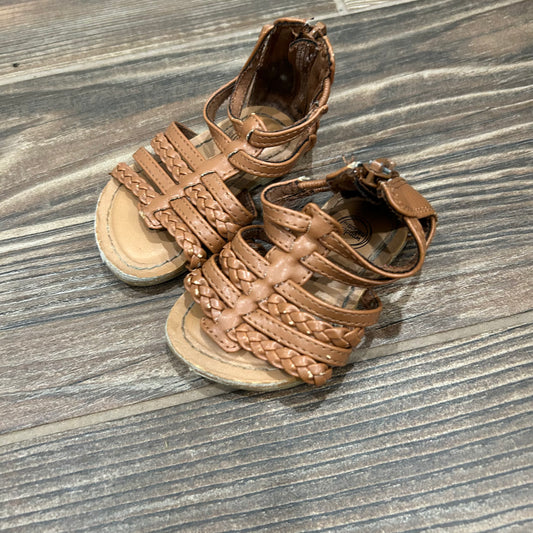 Size 3 (Infant) Wonder Nation Brown Sandals - Good Used Condition