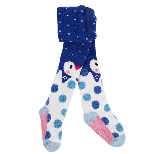 Size 2t (23/24) Catimini Blue Tights - New With Tags