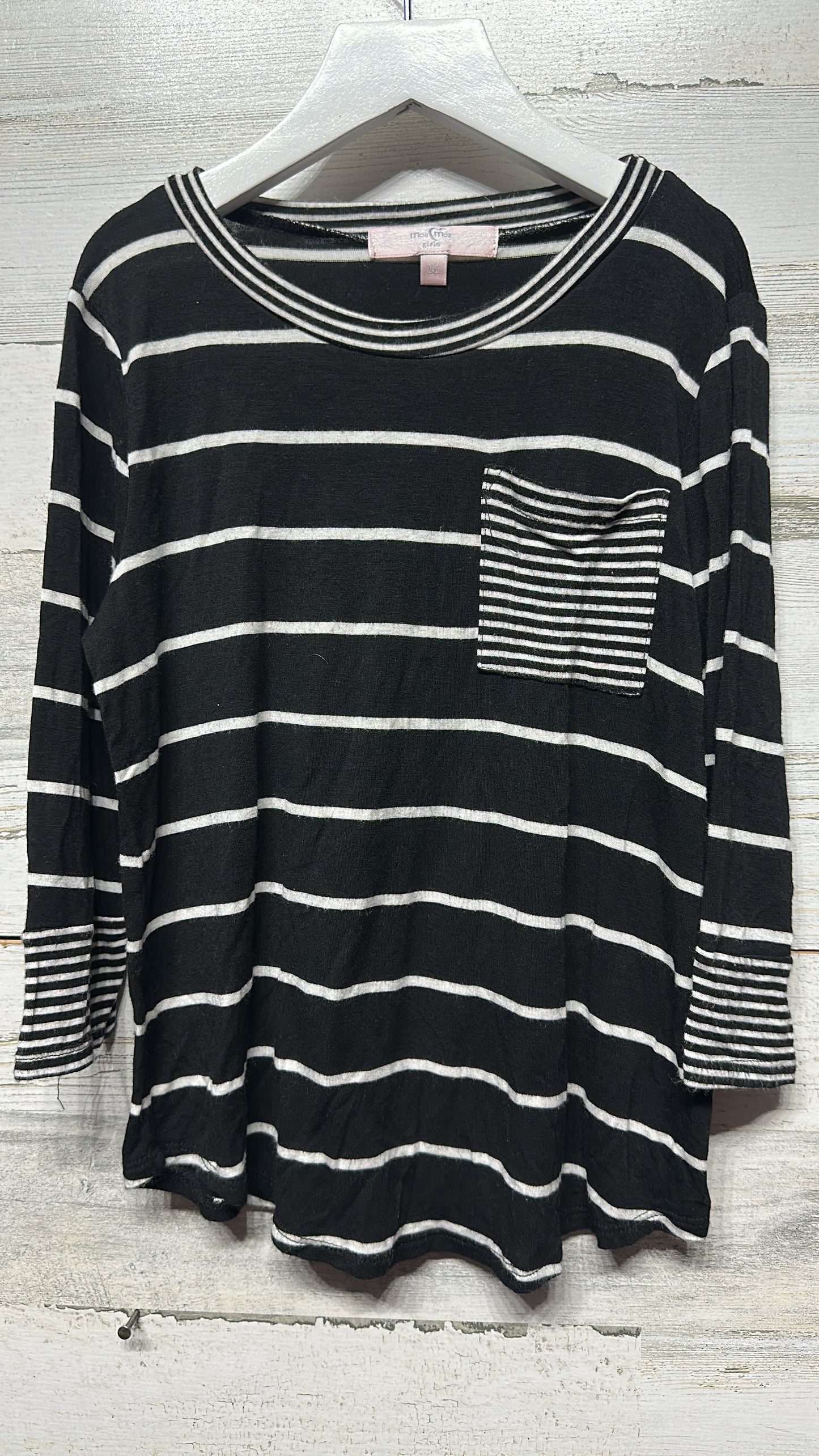 Soft Striped Shirt - Moa Moa - Girls Medium - Good Used Condition