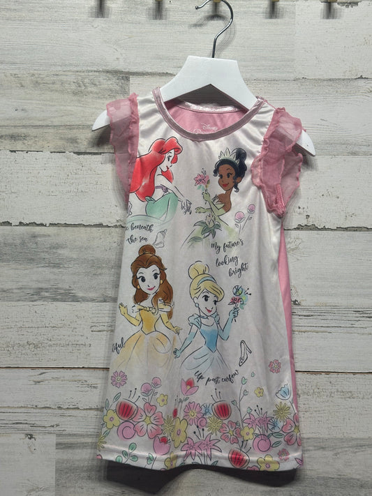Girls Size 3t Disney Princess Nightgown - Good Used Condition