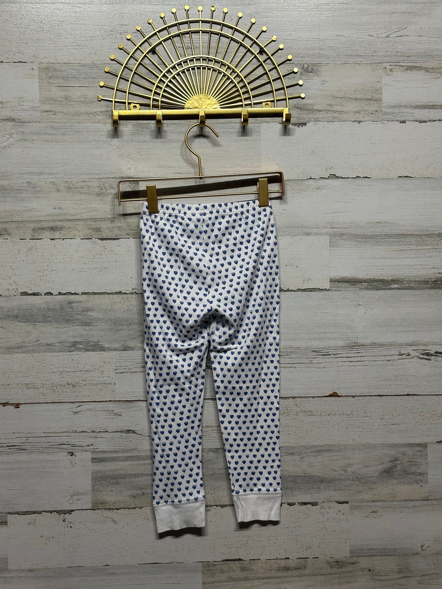 Girls Size 6 Roller Rabbit Pima Blue Heart Pajama Pants - Good Used Condition