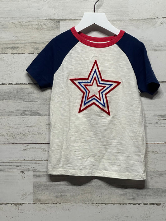 Boys Size 5/6 Mini Boden Star Shirt - Good Used Condition
