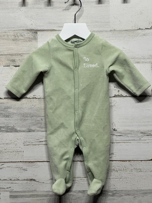 Size 3m Wanderling "So Loved" Gender Neutral Footie - Good Used Condition