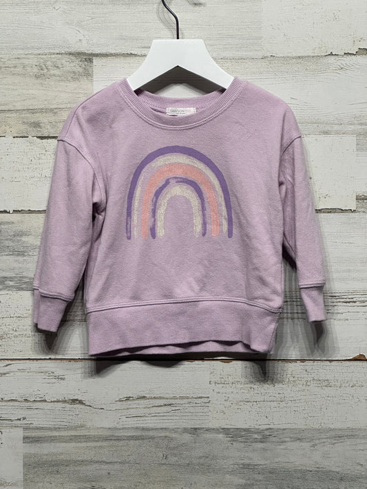 Girls Size 2t Grayson Mini Rainbow Sweatshirt -Good Used Condition