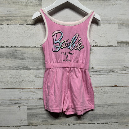 Girls Size 4/5 Barbie Romper - Good Used Condition